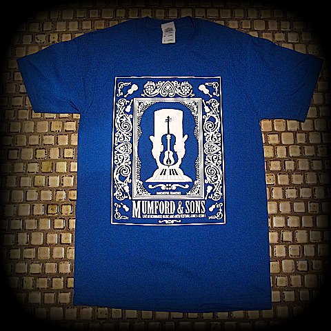 Mumford & Sons 2011 Tour Shirt Royal Blue T-Shirt